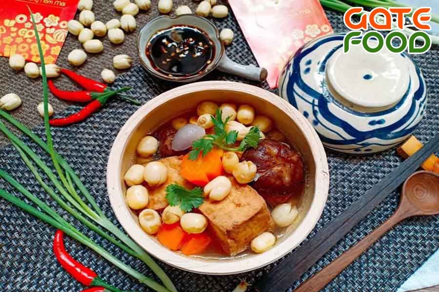 Cách làm Canh nấm hạt sen