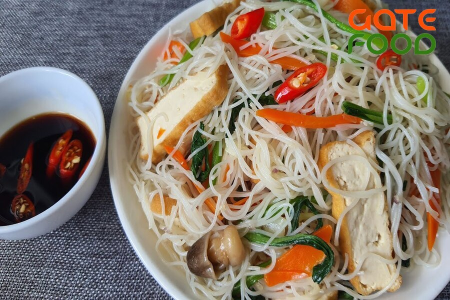 Cách làm Bún Xào Chay