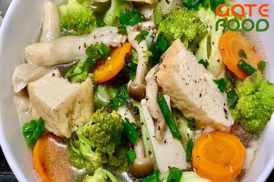 Canh bông cải chay