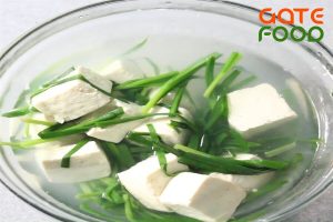 Canh hẹ đậu hũ non