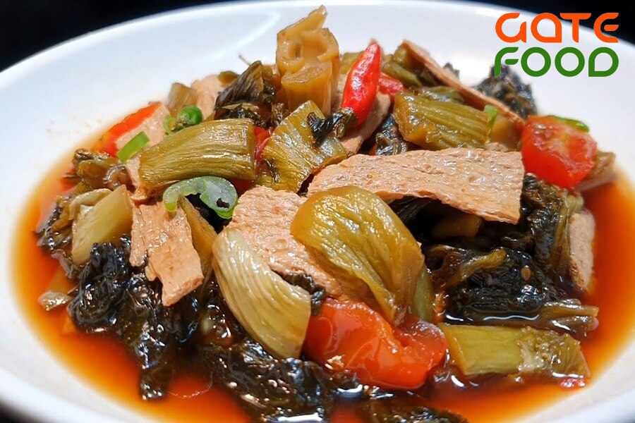 Cách làm Dưa Cải Chua Kho Chay