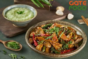 Cách làm Mì Căn Kho Nấm Chay