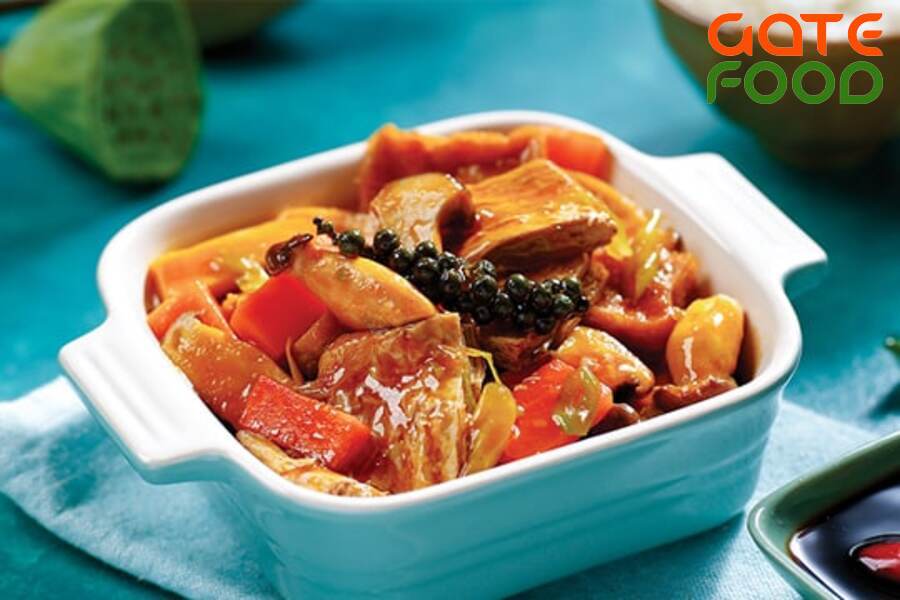 Cách làm Sườn Chay Kho Đậu Hũ