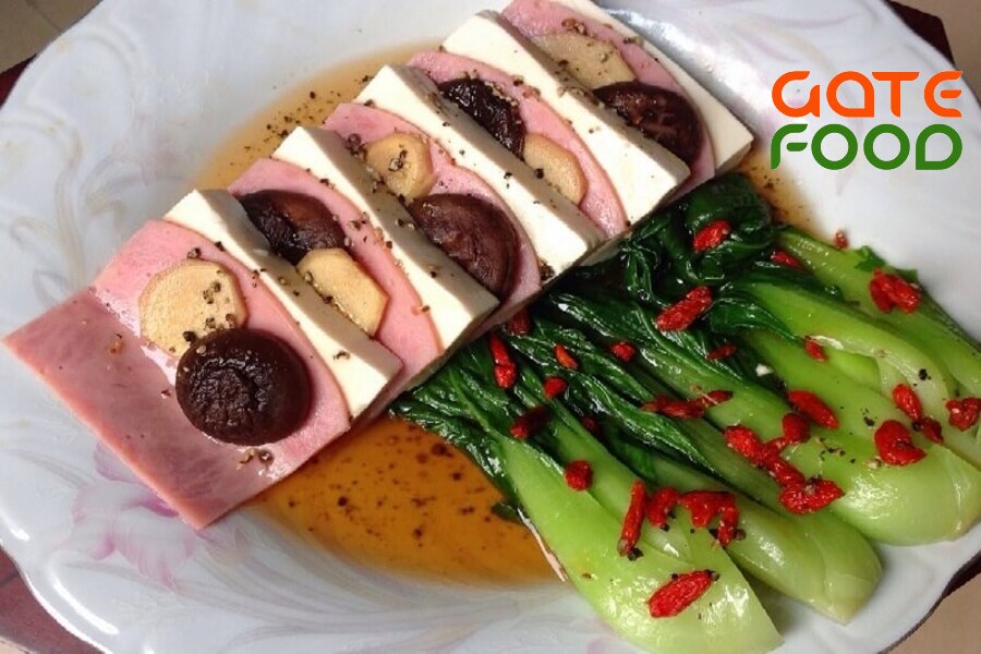 Đậu hũ hấp la hán