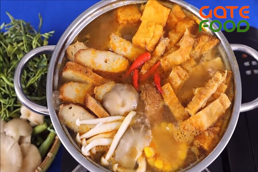 Cách làm lẩu Thái chua cay chay